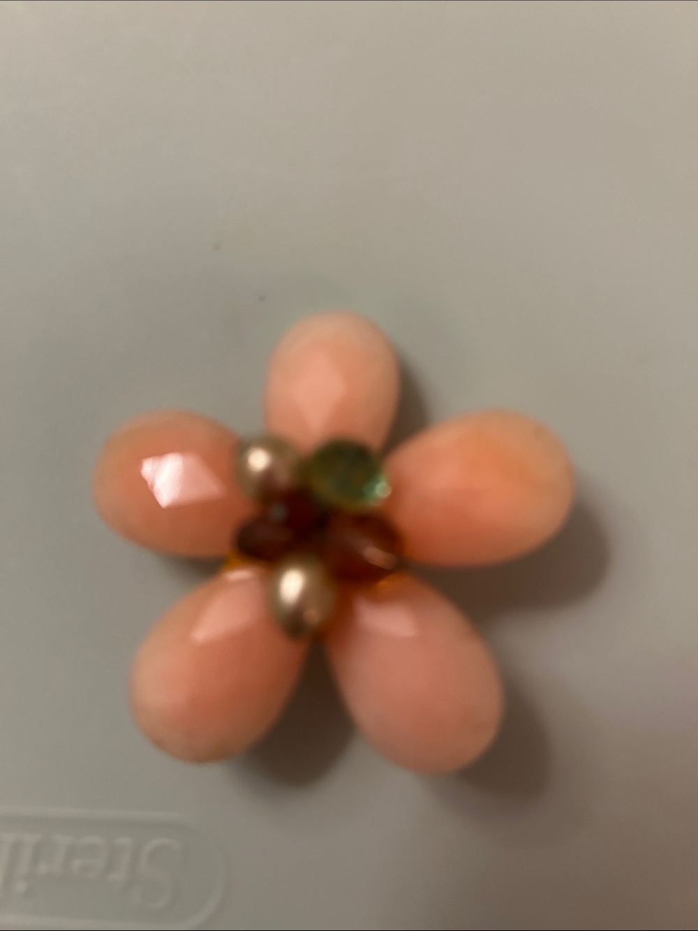 Pink Floral Statement Brooch - Women's Jewelry
